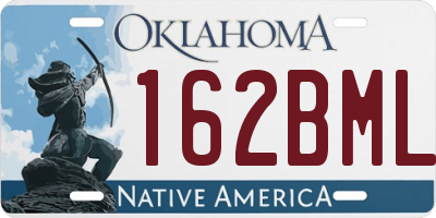 OK license plate 162BML