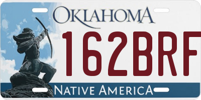 OK license plate 162BRF