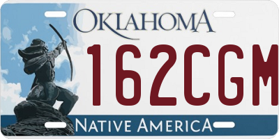 OK license plate 162CGM