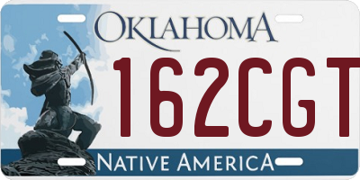 OK license plate 162CGT