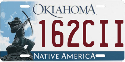 OK license plate 162CII