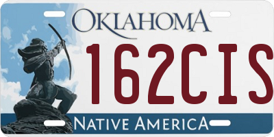 OK license plate 162CIS