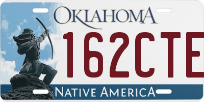 OK license plate 162CTE
