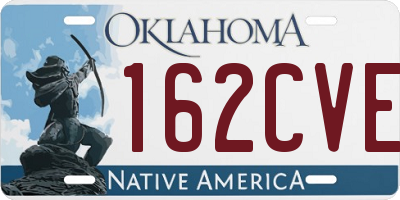 OK license plate 162CVE