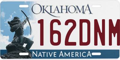 OK license plate 162DNM