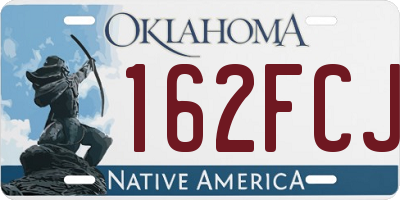 OK license plate 162FCJ