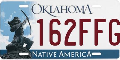 OK license plate 162FFG