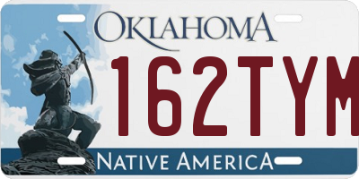 OK license plate 162TYM