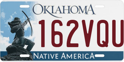 OK license plate 162VQU