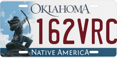 OK license plate 162VRC