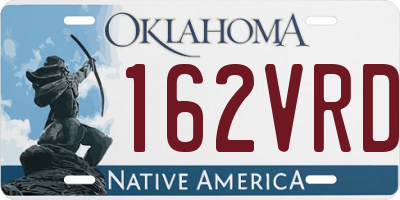 OK license plate 162VRD