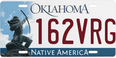 OK license plate 162VRG