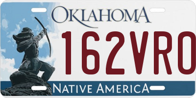 OK license plate 162VRO
