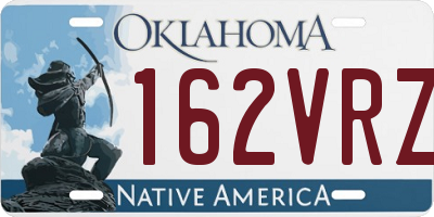 OK license plate 162VRZ