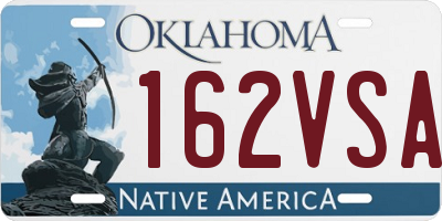 OK license plate 162VSA