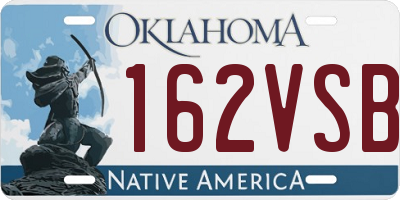 OK license plate 162VSB