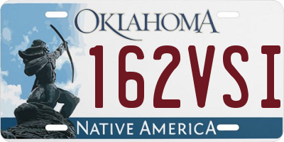 OK license plate 162VSI