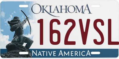 OK license plate 162VSL