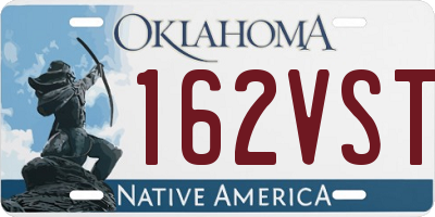 OK license plate 162VST