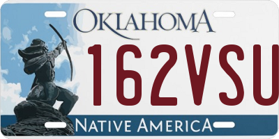 OK license plate 162VSU