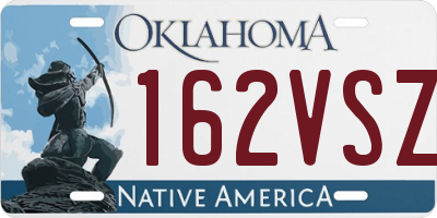 OK license plate 162VSZ