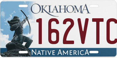 OK license plate 162VTC