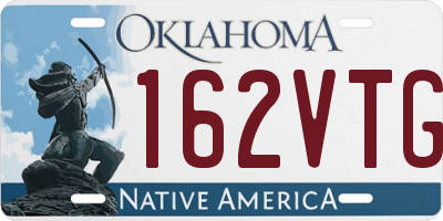 OK license plate 162VTG