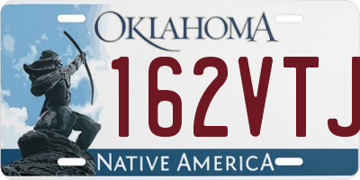 OK license plate 162VTJ