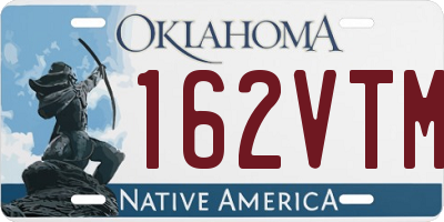 OK license plate 162VTM