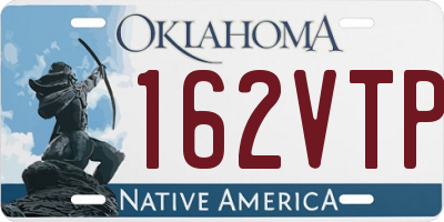 OK license plate 162VTP