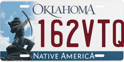 OK license plate 162VTQ