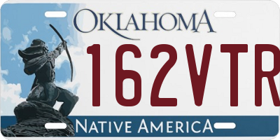 OK license plate 162VTR