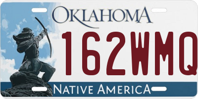 OK license plate 162WMQ