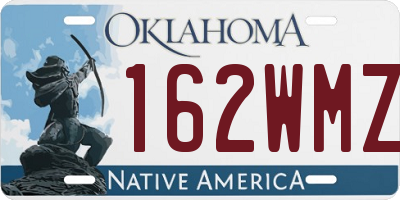OK license plate 162WMZ