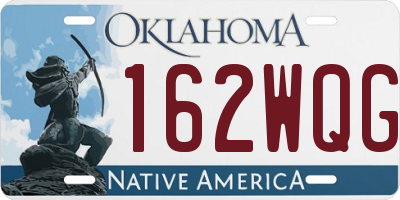 OK license plate 162WQG