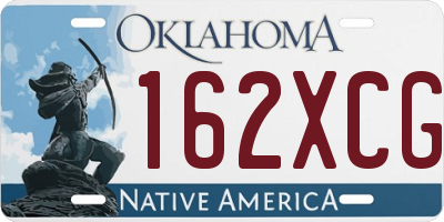 OK license plate 162XCG