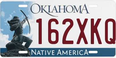 OK license plate 162XKQ