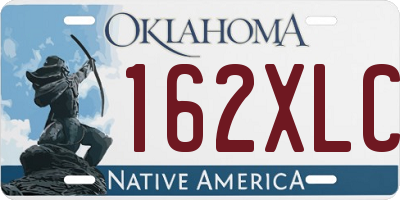 OK license plate 162XLC