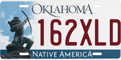 OK license plate 162XLD