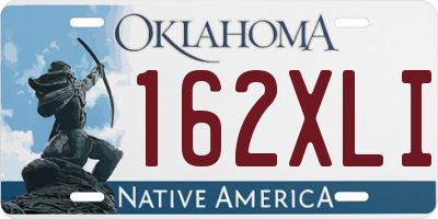 OK license plate 162XLI
