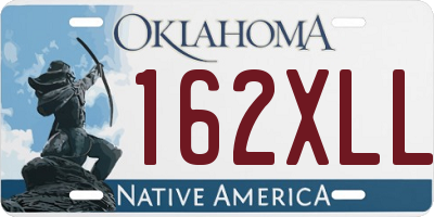 OK license plate 162XLL