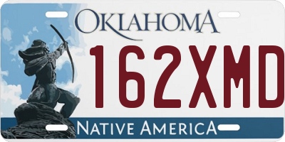 OK license plate 162XMD