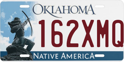 OK license plate 162XMQ