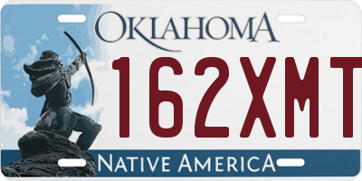 OK license plate 162XMT