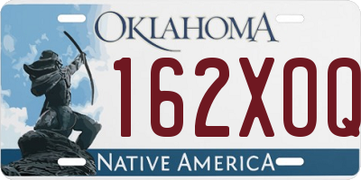 OK license plate 162XOQ