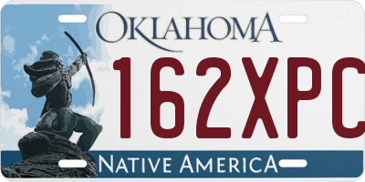 OK license plate 162XPC
