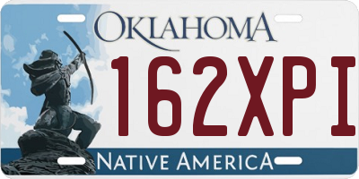 OK license plate 162XPI