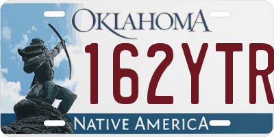 OK license plate 162YTR