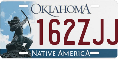 OK license plate 162ZJJ