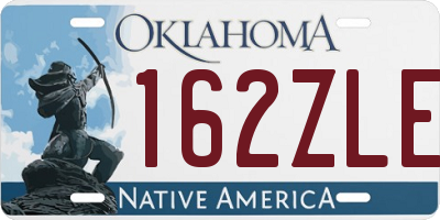 OK license plate 162ZLE